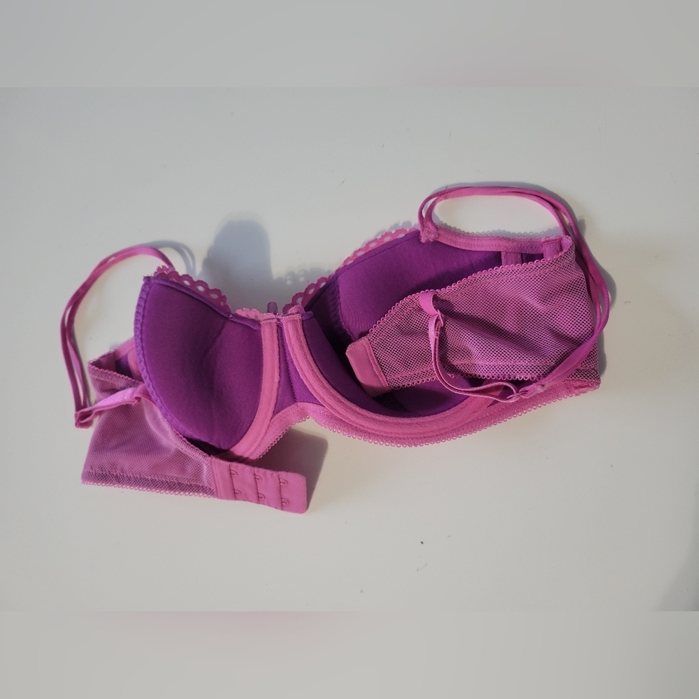 b. tempt'd Lace Pink Underwire Bra Size 34D - Picture 2 of 4
